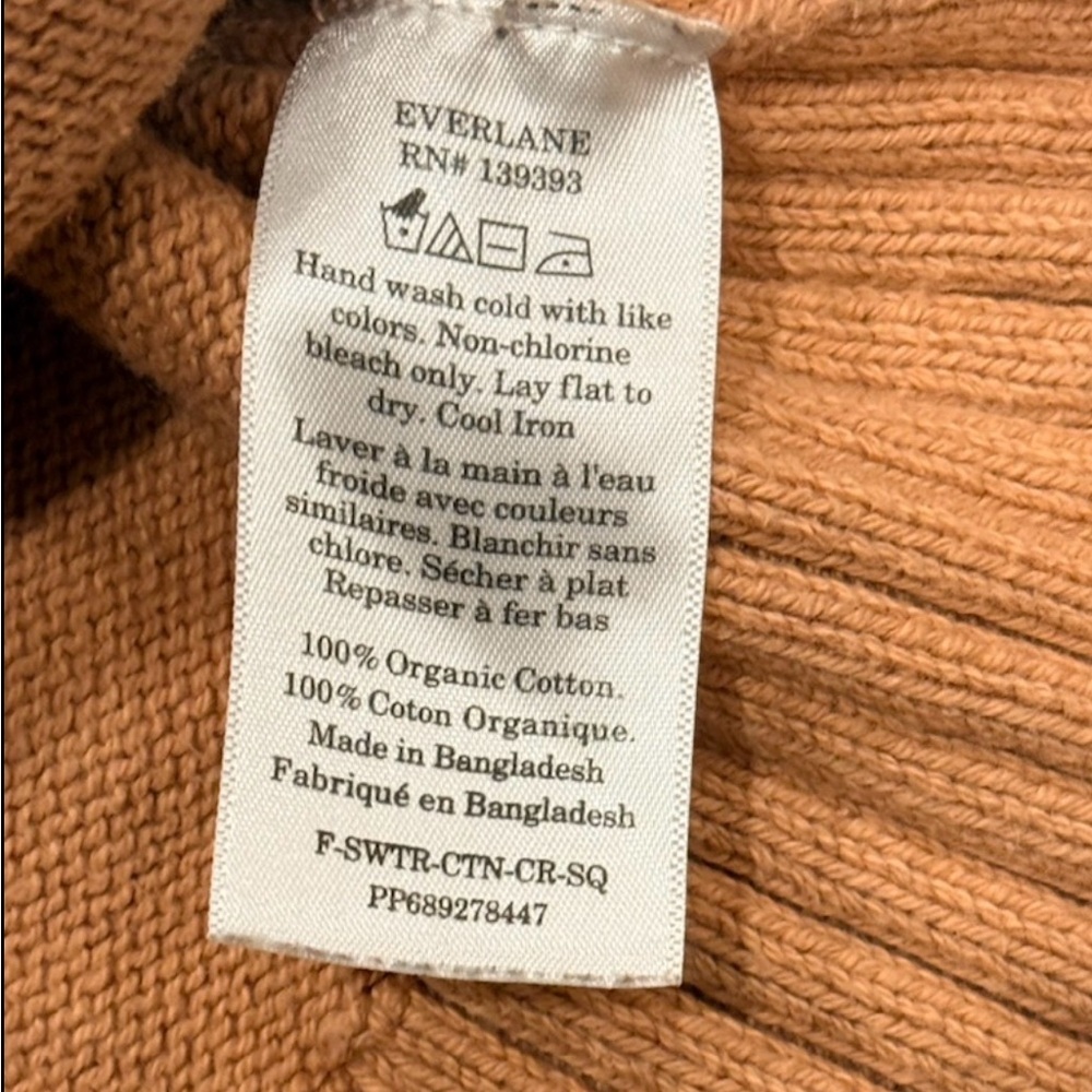 Everlane The Boxy Sweater Cropped Crewneck Knit Small - Picture 11 of 11